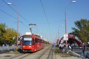 Cyklistická časovka Ružinov - presmerovanie 50, 66, 67, 87 a 96 dňa 24.9.2011