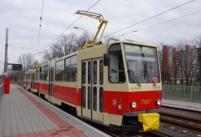 Súprava električiek T6A5 #7927+7928 po oprave