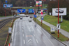 Na Botanickej a Lafranconi pribudol dočasný BUS-pruh