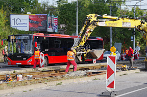 Výluka električiek v úseku Kuchajda – Zlaté piesky (5.10. – 14.12.2023)