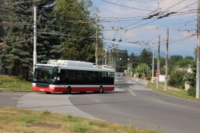 Trolejbus SOR TNB 12 #3202 na testovaní v Košiciach