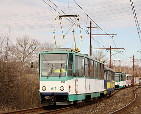 Odstavené električky boli presunuté na vlečku USSK