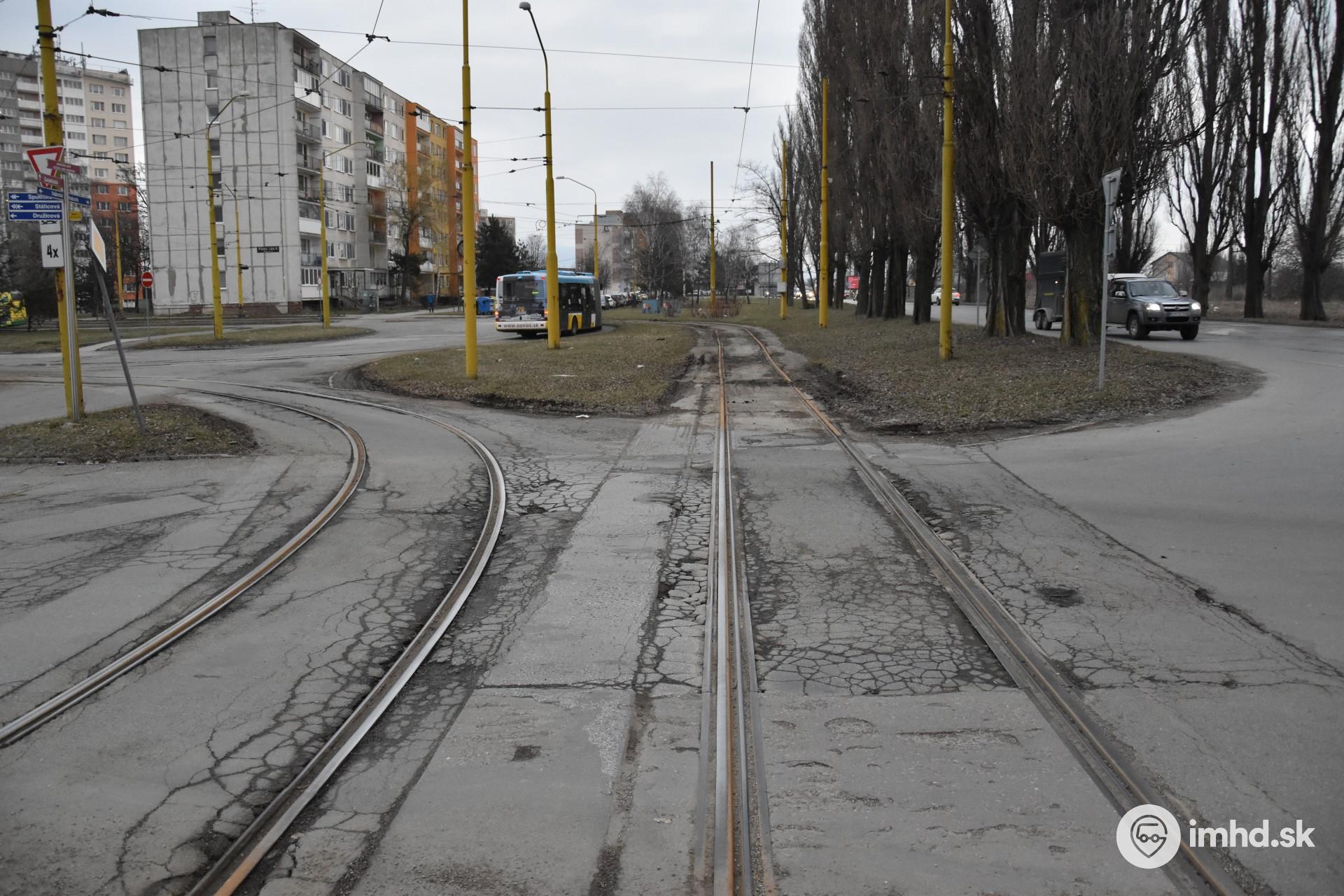 Obratisko Važecká v stave pred rekonštrukciou