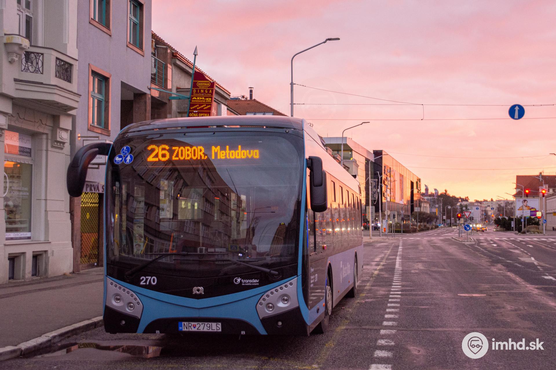 #270,  26, Štefánikova tr., zastávka CENTRUM, Mlyny