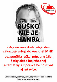 Do MHD iba s ochranou tváre (od 16.3.2020)