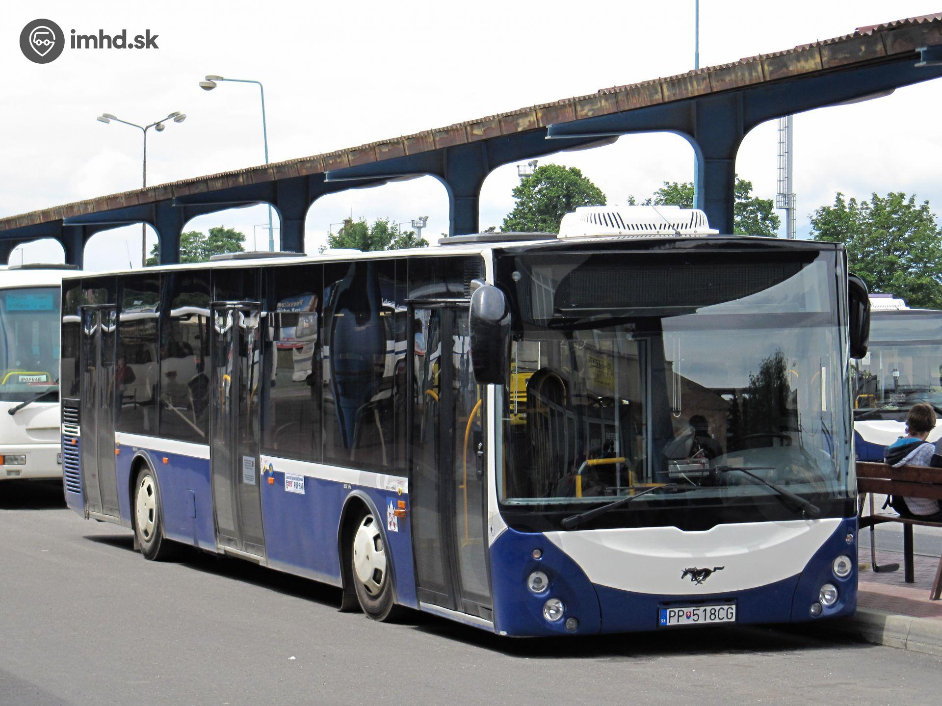 #PP-518CG, Ul. Jiřího Wolkera, autobusová stanica