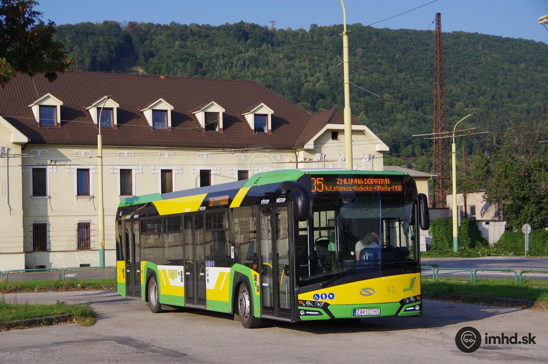 #61,  35, autobusová stanica